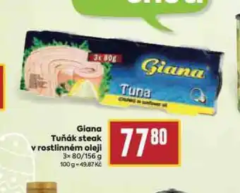 Billa Giana tuňák steak v rostlinném oleji nabídka