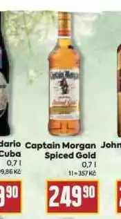 Billa Captain morgan spiced gold nabídka
