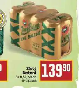 Billa Pivo zlatý bažant nabídka