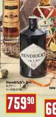 Billa Hendrick's gin nabídka
