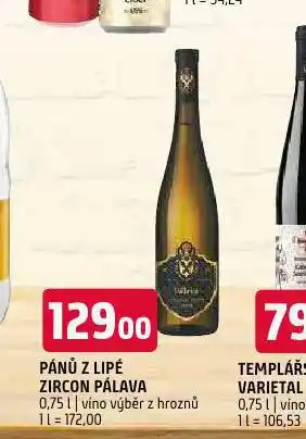 Terno Pánů z lipé zircon pálava nabídka