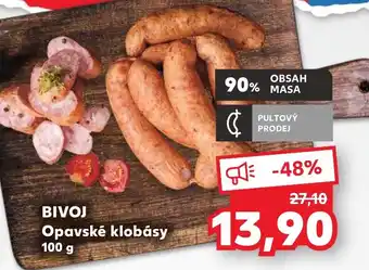 Kaufland BIVOJ Opavské klobásy 100 g nabídka