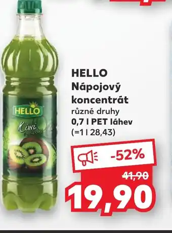 Kaufland HELLO Nápojový koncentrát 0.7L nabídka