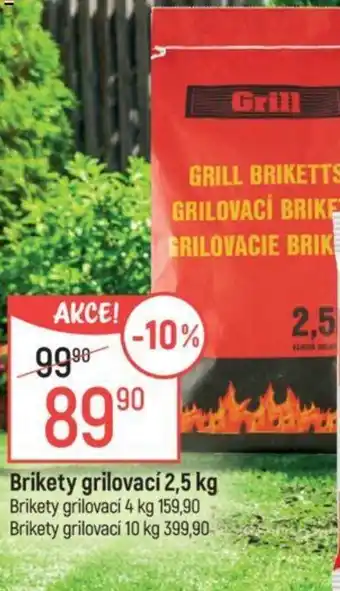 Brikety grilovací 2,5 kg