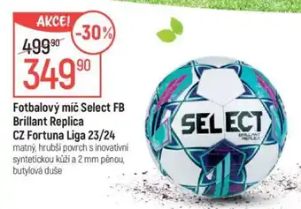 Fotbalový míč Select FB Brillant Replica CZ Fortuna Liga 23/24
