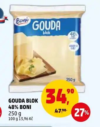 Penny Market GOUDA BLOK 48% BONI nabídka