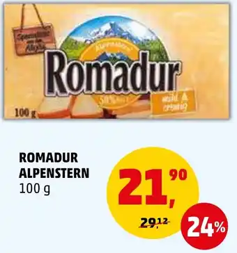 Penny Market ROMADUR ALPENSTERN nabídka