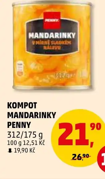 Penny Market KOMPOT MANDARINKY PENNY nabídka