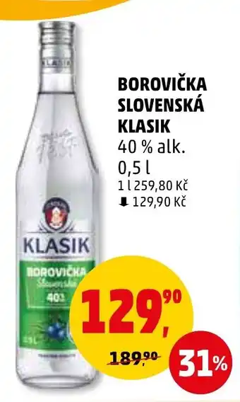 Penny Market BOROVIČKA SLOVENSKÁ KLASIK 0.5L nabídka