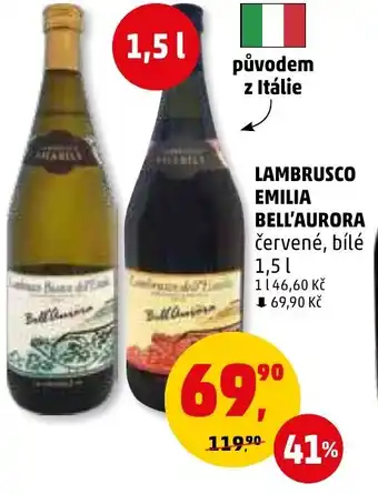 Penny Market LAMBRUSCO EMILIA BELL'AURORA 1.5L nabídka