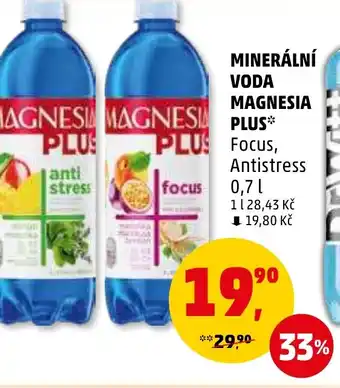 Penny Market MINERÁLNÍ VODA MAGNESIA PLUS 0.7L nabídka