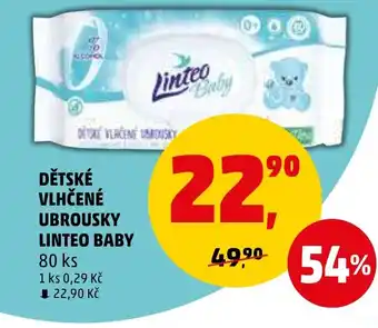 Penny Market DĚTSKÉ VLHČENÉ UBROUSKY LINTEO BABY nabídka