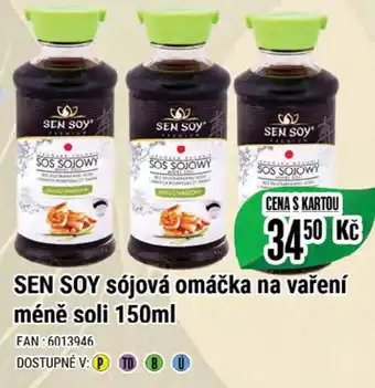 SEN SOY sójová omáčka na vaření méně soli 150ml