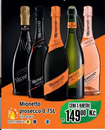 Tamda Foods Mionetto prosecco 0,75L nabídka