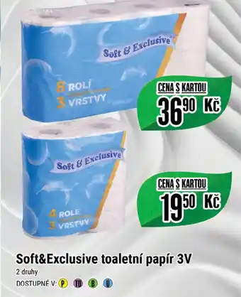 Tamda Foods Soft&Exclusive toaletní papír 3V nabídka