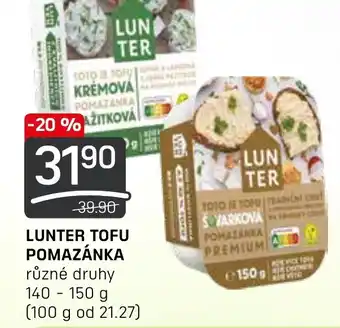 Flop LUNTER TOFU POMAZÁNKA nabídka