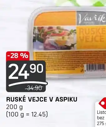 Flop RUSKÉ VEJCE V ASPIKU nabídka