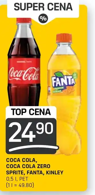 Flop COCA COLA, COCA COLA ZERO SPRITE, FANTA, KINLEY 0.5L nabídka