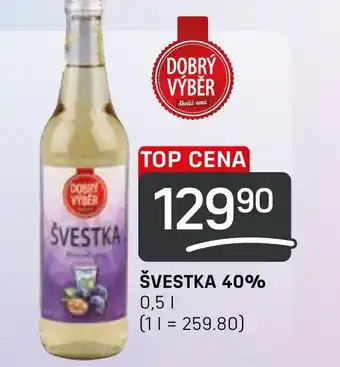 Flop ŠVESTKA 40% 0.5L nabídka