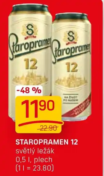 Flop STAROPRAMEN 12 0.5L nabídka