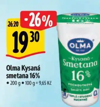 Albert Olma Kysaná smetana 16% nabídka