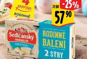 Albert Sedlčanský hermelín duopack nabídka