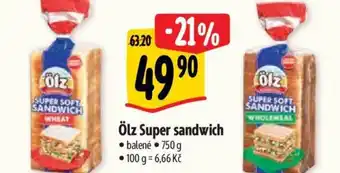 Albert Ölz Super sandwich nabídka