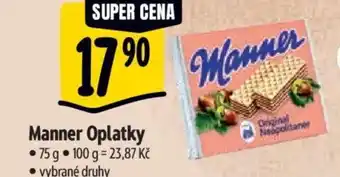 Albert Manner Oplatky nabídka