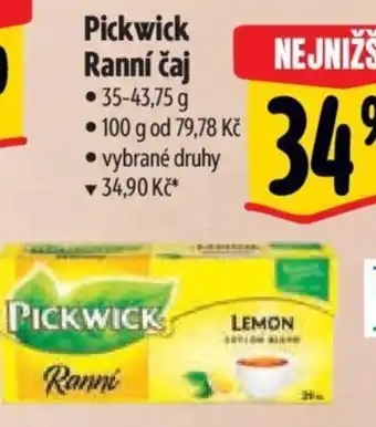 Albert Pickwick Ranní čaj nabídka