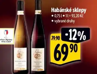 Albert Habánské sklepy nabídka