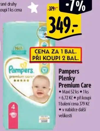 Albert Pampers Plenky Premium Care nabídka