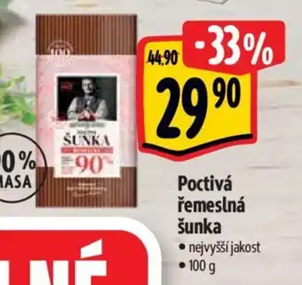 Albert Poctivá řemeslná šunka nabídka