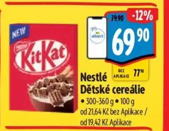 Albert Nestlé Dětské cereálie nabídka