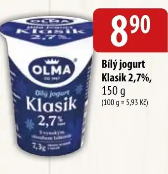 Bala Bílý jogurt Klasik 2,7%, 150 g nabídka