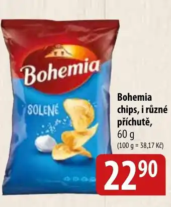 Bohemia chips, i různé příchutě, 60 g