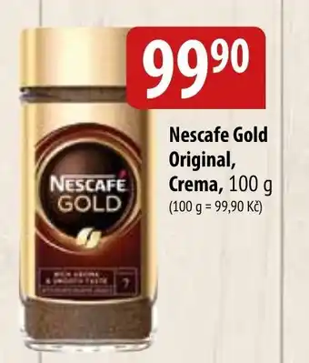Bala Nescafe Gold Original, Crema, 100 g nabídka