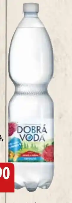 Dobrá voda neperlivá méně cukru, různé příchutě,1.5 l.