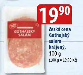 Bala česká cena Gothajský salám krájený, 100 g nabídka