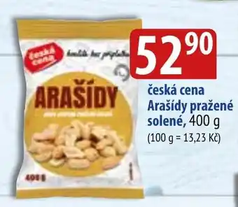 Bala česká cena Arašídy pražené solené, 400 g nabídka