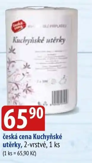 Bala česká cena Kuchyňské utěrky, 2-vrstvé, 1 ks nabídka