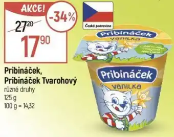 Globus Pribináček, Pribináček Tvarohový nabídka