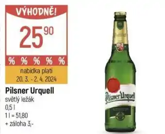 Globus Pilsner Urquell nabídka