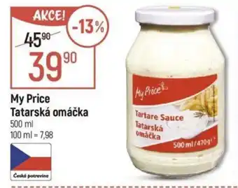 Globus My Price Tatarská omáčka 500 ml nabídka
