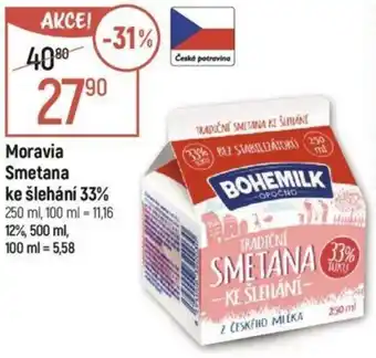 Globus Moravia Smetana ke šlehání 33% nabídka