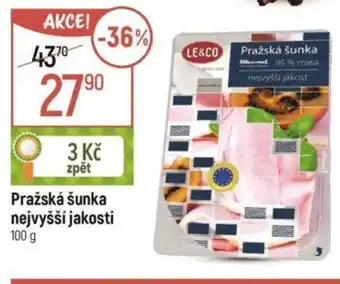 Globus Pražská šunka nejvyšší jakosti 100 g nabídka