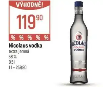 Globus Nicolaus vodka nabídka