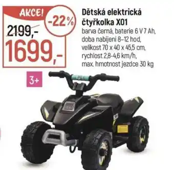 Globus Dětská elektrická čtyřkolka X01 nabídka