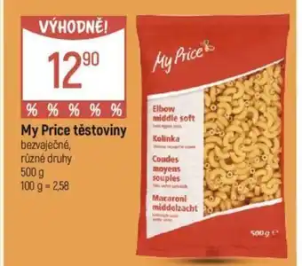 Globus My Price těstoviny nabídka