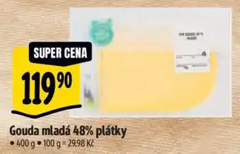 Albert Gouda mladá 48% plátky nabídka