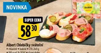 Albert Albert Chlebíčky sváteční nabídka